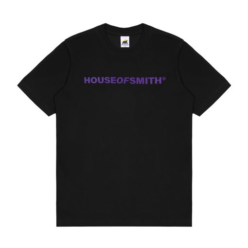 House of Smith Kaos Pria Lengan Pendek - Hos Hidden Purple Regular Black - T Shirt