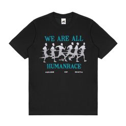 House of Smith Kaos Pria Lengan Pendek - Humanrace Black Tshirt #2 - T Shirt
