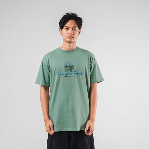 House of Smith Kaos Pria Lengan Pendek - Paradise Green Bay Tshirt - T Shirt - Image 4