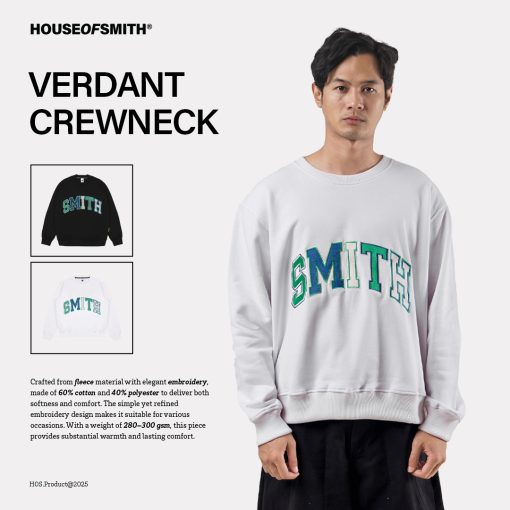 House of Smith Sweater Crewneck Pria - Verdant Crewneck - Image 3