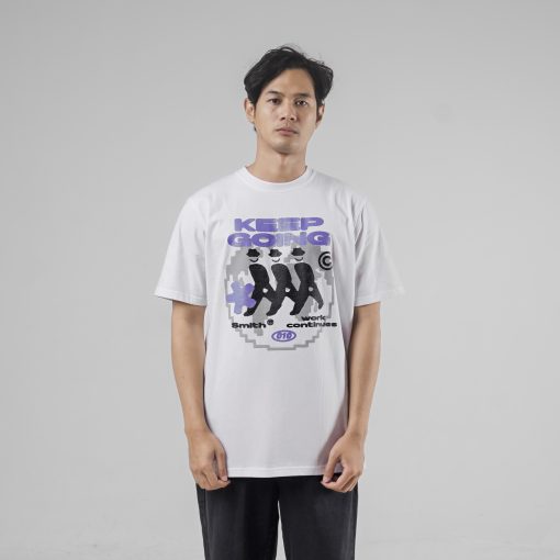 House of Smith Kaos Pria Lengan Pendek - Keep Going White Tshirt - T Shirt - Image 4