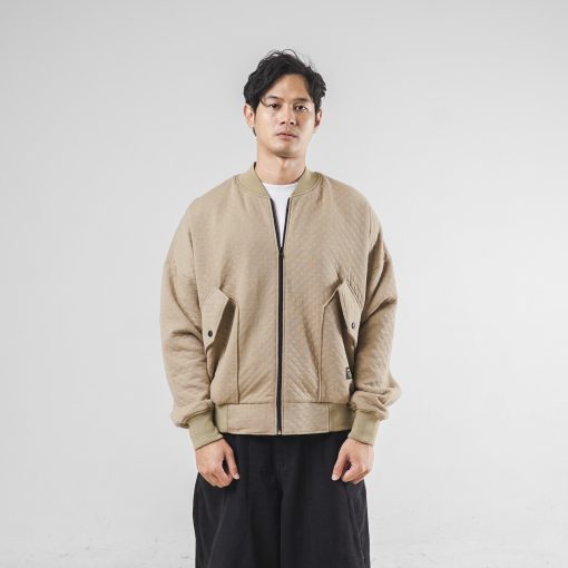 House of Smith Jaket Bomber Pria - Quilbom Boxy Khaki - Jacket - Image 5