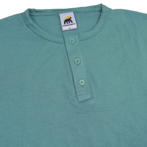 House of Smith Kaos Henley Pria Lengan Pendek - Comley Tshirt - T Shirt Short Henley - Image 4