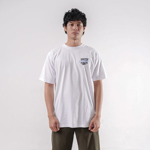 House of Smith Kaos Pria Lengan Pendek - Athletic Dept White Tshirt - T Shirt - Image 7