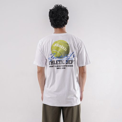 House of Smith Kaos Pria Lengan Pendek - Athletic Dept White Tshirt - T Shirt - Image 6
