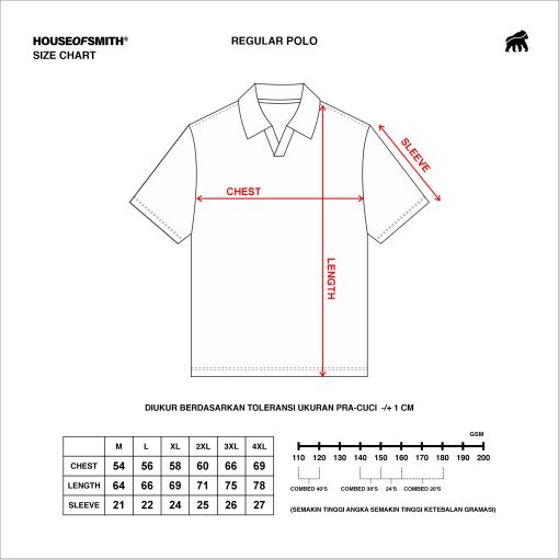 House of Smith Polo Shirt Oversize - Moquar Polo Oversized #4 - Kaos Polo Oversize Pria - Image 5