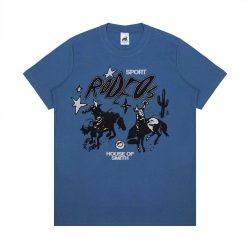 House of Smith Kaos Pria Lengan Pendek - Rodeos Tshirt Mineral Blue - T Shirt