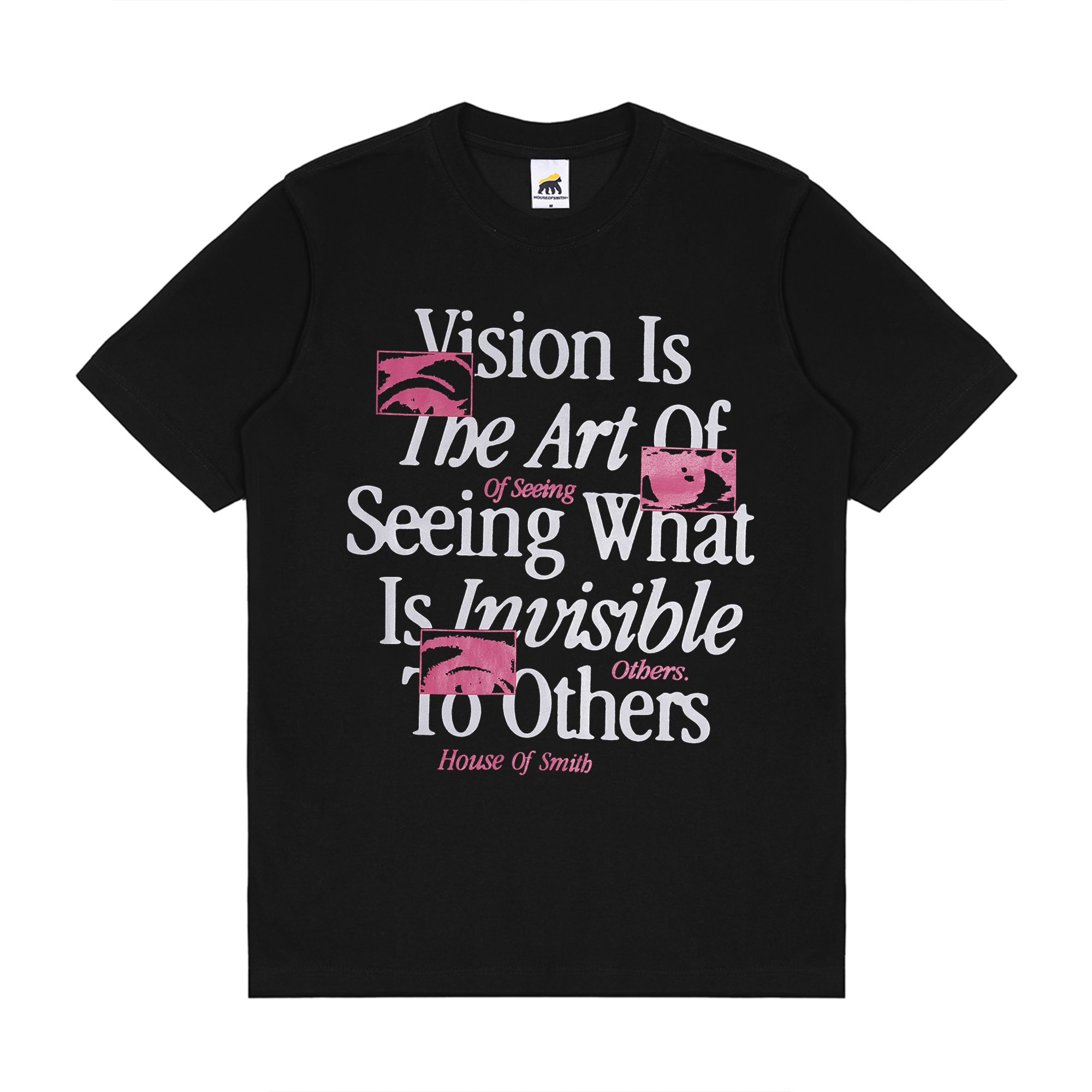 House of Smith Kaos Pria Lengan Pendek - Art Of Vision Black Tshirt - T Shirt