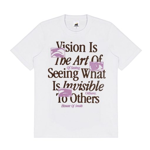 House of Smith Kaos Pria Lengan Pendek - Art Of Vision White Tshirt - T Shirt