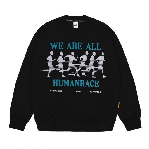House of Smith Sweater Crewneck Pria - Humanrace Black Crewneck