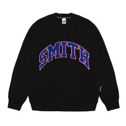 House of Smith Sweater Crewneck Pria - Towels Embroidery Crewneck Black