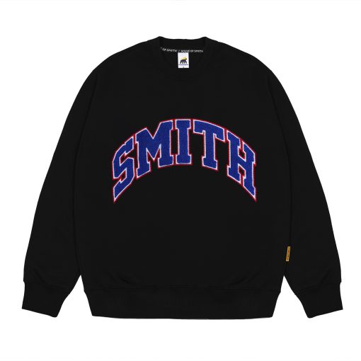 House of Smith Sweater Crewneck Pria - Towels Embroidery Crewneck Black