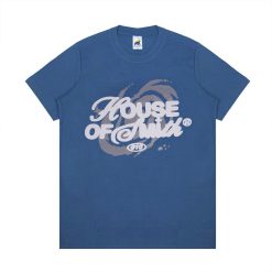 House of Smith Kaos Pria Lengan Pendek - Vortex Mineral Blue Tshirt - T Shirt