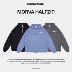 House of Smith Jaket Pria - Morva Halfzip - Half Zipper Jacket