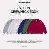 House of Smith Sweater Crewneck Boxy Pria - S Burn Crewneck Boxy
