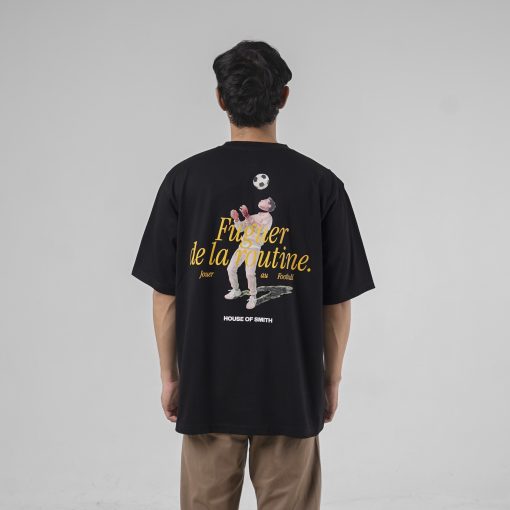 House of Smith Kaos Oversize Pria - Fuguer Oversize Tshirt Black - Oversize T Shirt - Image 5