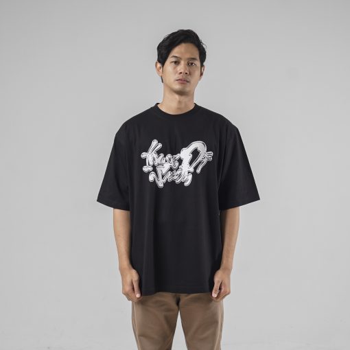 House of Smith Kaos Oversize Pria - Chromiq Oversize Black - Oversize T Shirt - Image 3