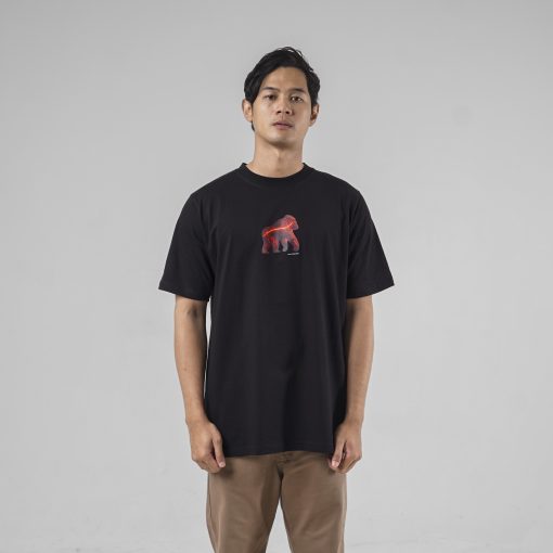House of Smith Kaos Pria Lengan Pendek - Vulcan Logo Regular Black - T Shirt - Image 3