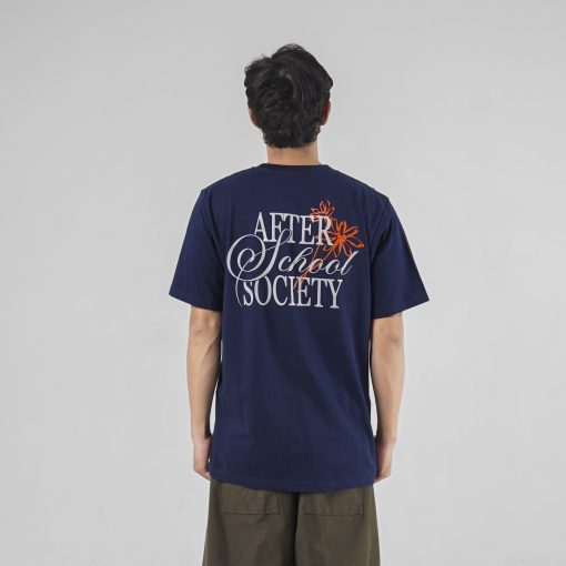 House of Smith Kaos Pria Lengan Pendek - After School Letter Dark Blue - T Shirt - Image 5