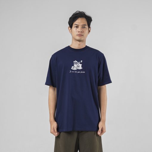 House of Smith Kaos Pria Lengan Pendek - Cofree Dark Blue - T Shirt - Image 3