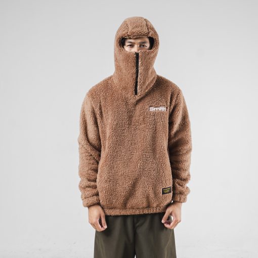 House of Smith Sweater Hoodie Oversize Halfzip Pria - Grin Sherpa Hoodie Oversized #3 - Image 5