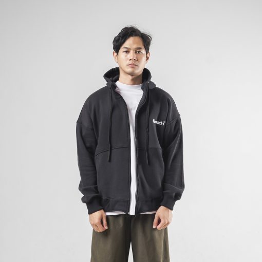 House of Smith Sweater Hoodie Oversize Pria - Griff Oversized Hoodie Black #2 - Image 5