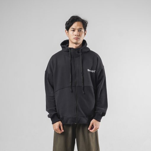 House of Smith Sweater Hoodie Oversize Pria - Griff Oversized Hoodie Black #2 - Image 4