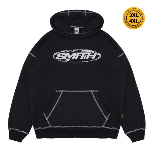 House of Smith Sweater Hoodie Oversize Pria - S World Hoodie Black #2