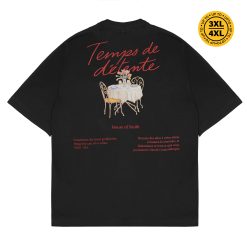 House of Smith Kaos Oversize Pria - Temps Oversize Black Tshirt #2 - Oversize T Shirt
