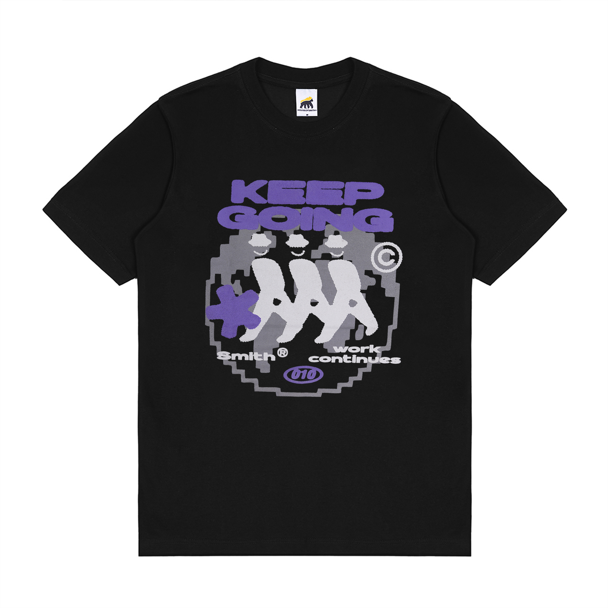 House of Smith Kaos Pria Lengan Pendek - Keep Going Black Tshirt - T Shirt