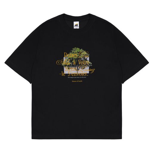 House of Smith Kaos Oversize Pria - Unstress Oversize Black Tshirt - Oversize T Shirt