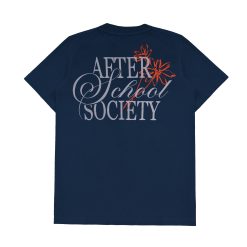 House of Smith Kaos Pria Lengan Pendek - After School Letter Dark Blue - T Shirt