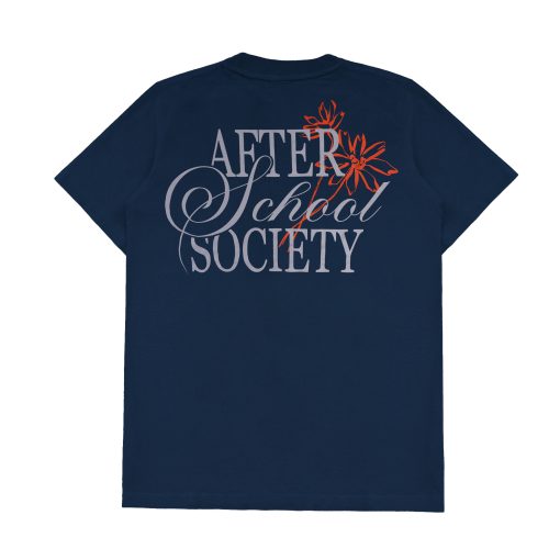 House of Smith Kaos Pria Lengan Pendek - After School Letter Dark Blue - T Shirt