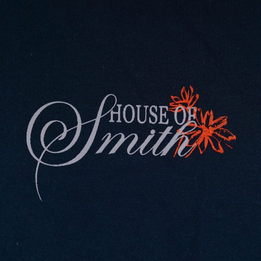 House of Smith Kaos Pria Lengan Pendek - After School Letter Dark Blue - T Shirt - Image 4
