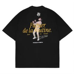 House of Smith Kaos Oversize Pria - Fuguer Oversize Tshirt Black - Oversize T Shirt