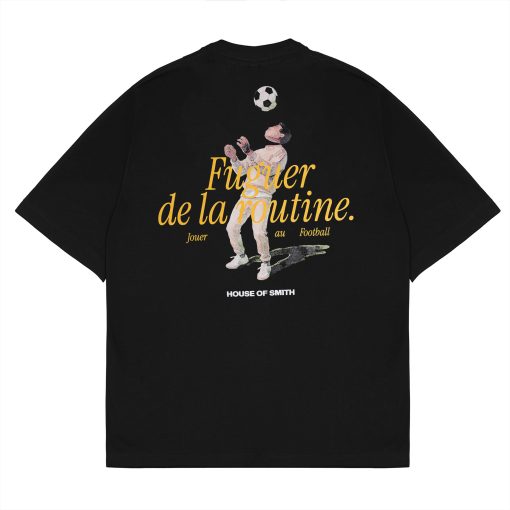 House of Smith Kaos Oversize Pria - Fuguer Oversize Tshirt Black - Oversize T Shirt