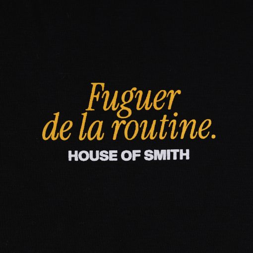 House of Smith Kaos Oversize Pria - Fuguer Oversize Tshirt Black - Oversize T Shirt - Image 4