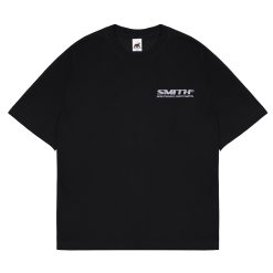 House of Smith Kaos Oversize Pria - Hsc Embro Oversized Black - Oversize T Shirt