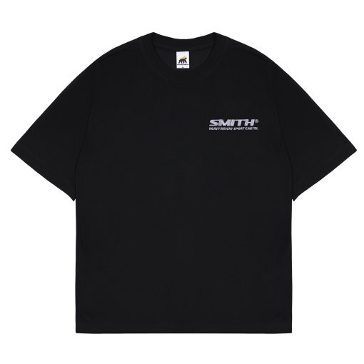 House of Smith Kaos Oversize Pria - Hsc Embro Oversized Black - Oversize T Shirt