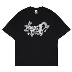 House of Smith Kaos Oversize Pria - Chromiq Oversize Black - Oversize T Shirt