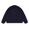 House of Smith Sweater Crewneck Boxy Pria - S Burn Boxy Crewneck Navy #2