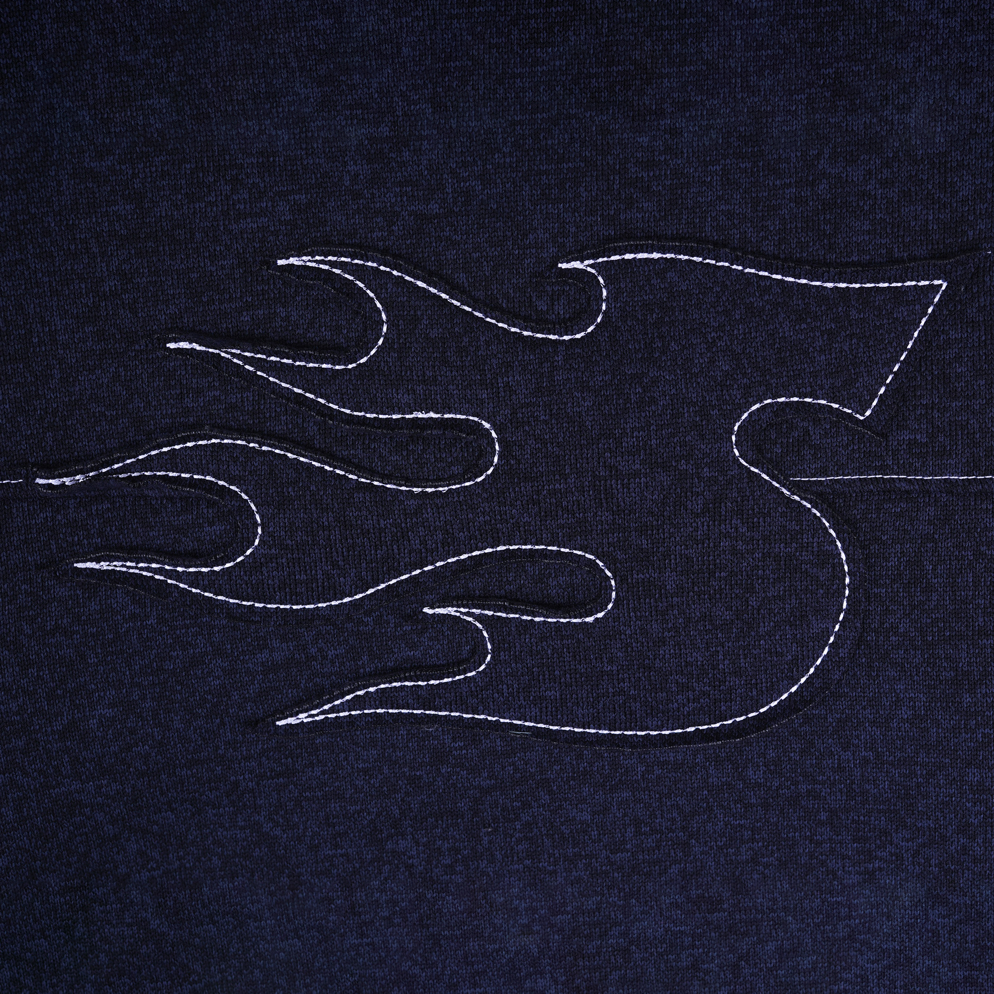 House of Smith Sweater Crewneck Boxy Pria - S Burn Boxy Crewneck Navy - Image 3