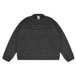 Alternative view of House of Smith Sweater Crewneck Boxy Pria - S Burn Boxy Crewneck Grey