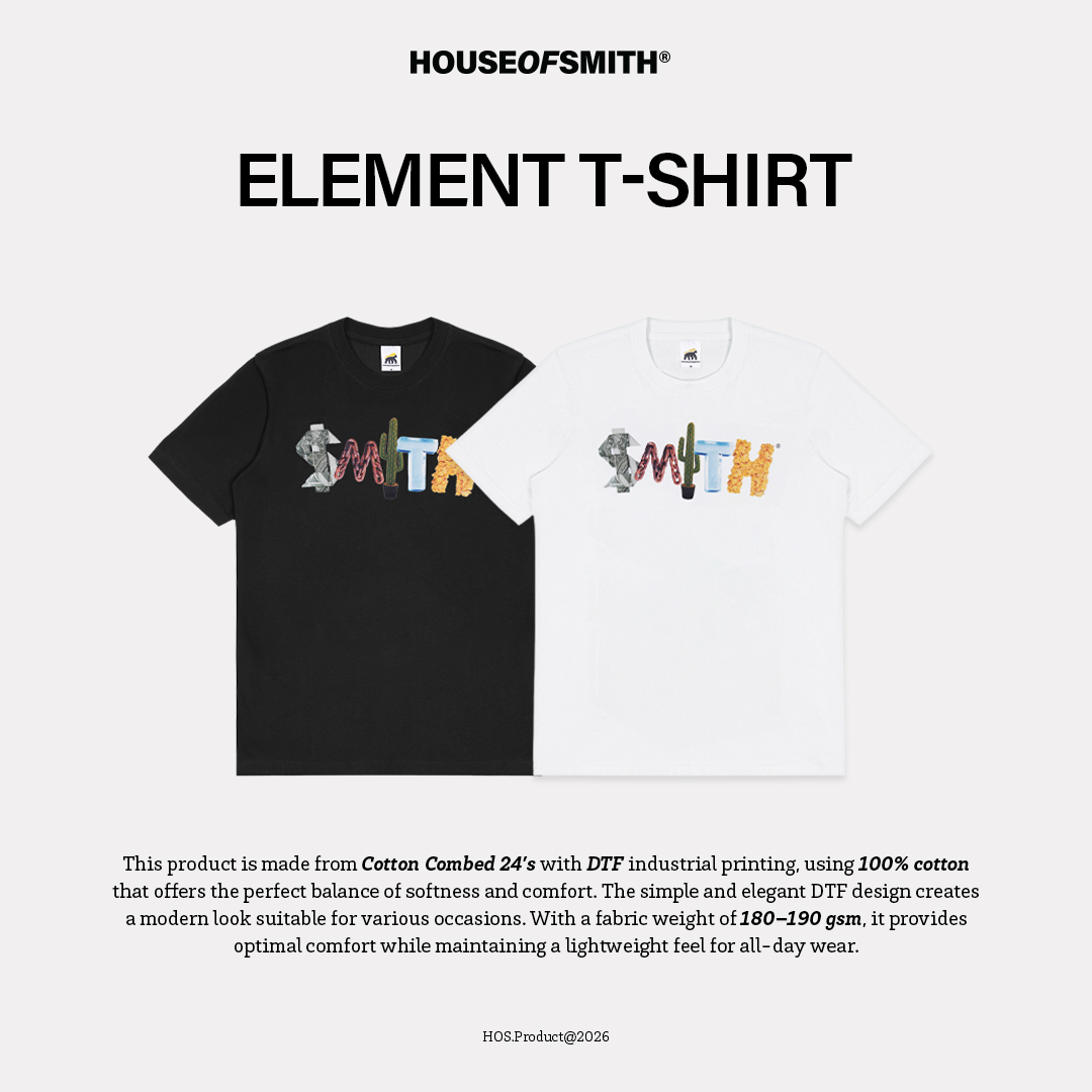 House of Smith Kaos Pria Lengan Pendek - Element Tshirt - T Shirt