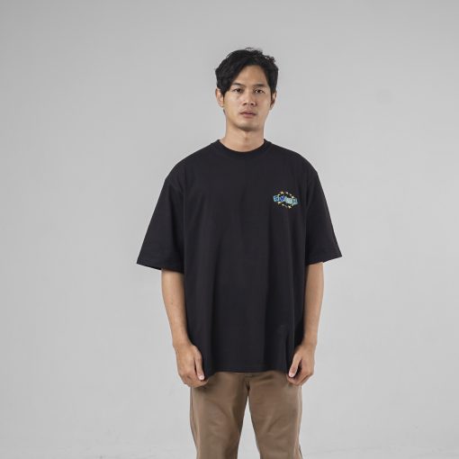 House of Smith Kaos Oversize Pria - Dweller Heavyweight Oversized Tshirt Black - Oversize T Shirt - Image 6