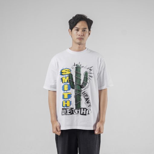 House of Smith Kaos Oversize Pria - Wasted Heavyweight Oversized Tshirt White - Oversize T Shirt - Image 3