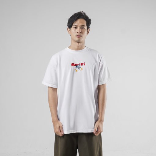 House of Smith Kaos Pria Lengan Pendek - Rounds Tshirt White - T Shirt - Image 3
