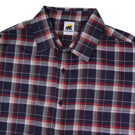 House of Smith Kemeja Flanel Oversize Pria - Double Pocket Oversized Flannel - Flannel Long Shirt - Image 4