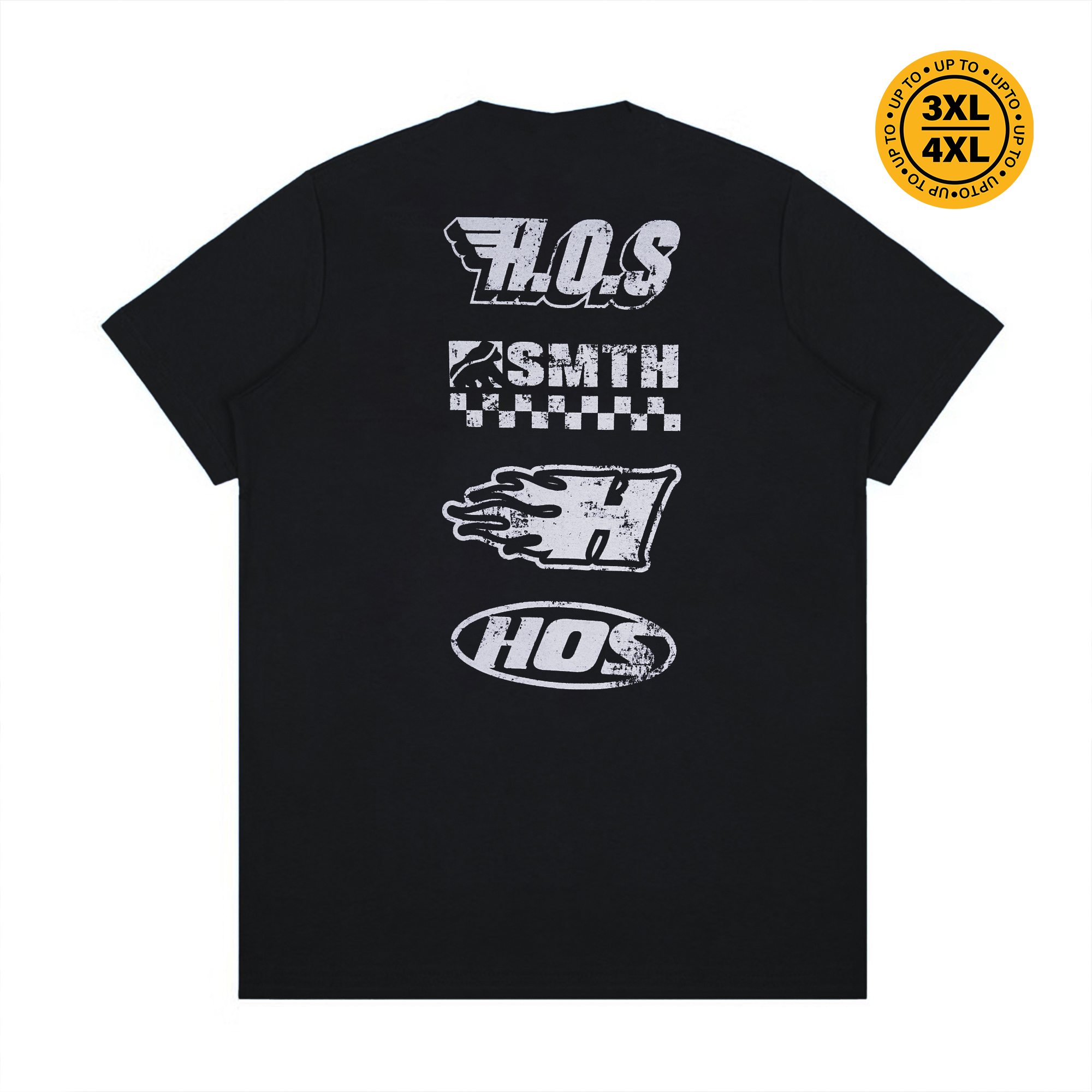 House of Smith Kaos Pria Lengan Pendek - Four Speed Tshirt Black #2 - T Shirt