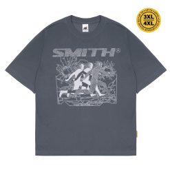 House of Smith Kaos Oversize Pria - Wirepace Heavyweight Oversized Tshirt Grey #2 - Oversize T Shirt